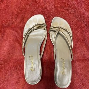 Wedding Day sparkle kitten heel sandals